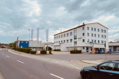 Blick auf den Standort von Neveon in Burkhardtsdorf – ehemals Eurofoam.