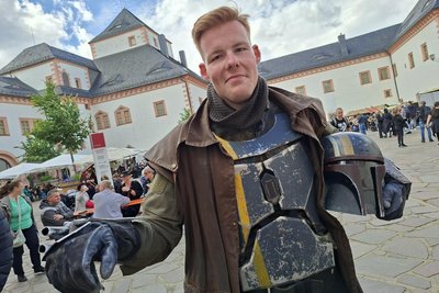 Felix Wenzel, alias Karn Jurek auf dem Annotopia-Festival in Augustusburg.