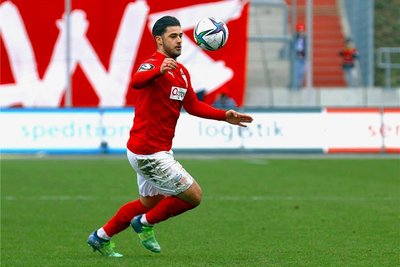 Dominic Baumann hat in 21 Punktspieleinsätzen 7 Tore für den FSV Zwickau erzielt. 