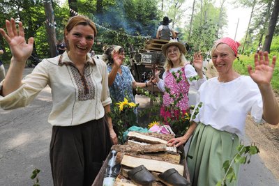 Viel Freude hatten alle Teilnehmer am Festumzug zu 150 Jahre Schul- und Heimatfest in Dittmannsdorf.