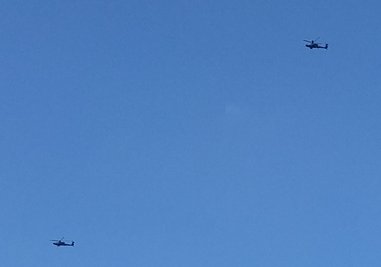 Die US-Hubschrauber wurden unter anderem über Aue gesichtet.
