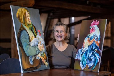 Eine Ausstellung mit der Künstlerin Katharina Probst wurde am Samstag im Plauener Malzhaus eröffnet.