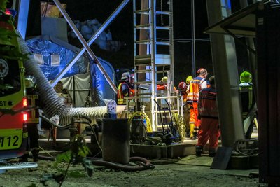 Aus rund 100 Meter Tiefe musste in der Nacht zum Freitag ein schwer verletzter Bergmann geborgen werden. 