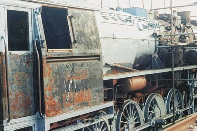 Diese Aufnahme entstand 1989 während der damaligen Aufarbeitung und zeigt den desolaten Zustand. Allerdings wurde bei dieser Instandsetzung nichts für den langfristigen Erhalt getan. 