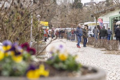 Am Vormittag war der Frühlingsmarkt noch verhalten besucht. Das änderte sich nachmittags.