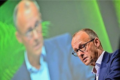 CDU-Parteichef Friedrich Merz, hier beim Evangelischen Kirchentag in Nürnberg, soll den Parteimitgliedern nicht nur Führung, sondern auch Orientierung in der Sache bieten. 