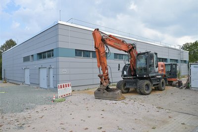 Die Schwimmhalle an der Polizeifachschule Schneeberg wurde gerade saniert.
