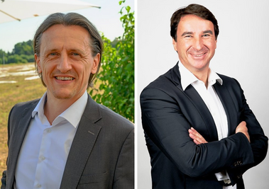 (v. l.) Thomas von Unwerth, Professor für Alternative Fahrzeugantriebean der TU Chemnitz und Frank Löschmann, Ex-VW-Sachsen-Chef und Unternehmensentwickler