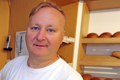 René Buschmann vom Café Schramm in Dorfchemnitz ist Innungsobermeister der Bäckerinnung Mittweida und Freiberg.