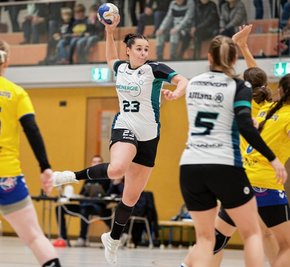 Nicht zu stoppen: Die Weißenbornerin Julia Kiulies steuerte beim Sieg gegen die Leipzigerinnen zehn Tore bei. Sieben davon erzielte sie bereits in der ersten Hälfte. 