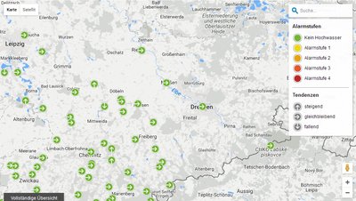 Dauerregen könnte die Pegel in den nächsten Tagen deutlich steigen lassen. Eine Übersicht finden Sie unter www.freiepresse.de/pegel. In der App FP-News (für Android und I-OS) können Sie sich auch Push-Nachrichten für einzelne Flüsse in unserem Verbreitungsgebiet schicken lassen. Wählen Sie dazu einfach die gewünschten Gewässer in den Einstellungen unter Push-Benachrichtigungen.
