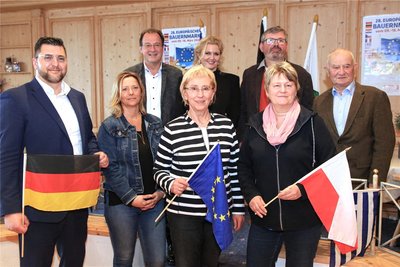 Das Organisationsteam: Thomas Hennig, Yvonne Müller, Kathrin Vogler, Kirsten Gitter (vorn, von links), Eckhard Sorger, Silke Fischer, Michael Bretschneider (hinten, von links).