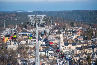 Insgesamt gibt es in Sachsen über 40 Skilifte