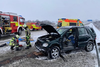 Ein weiterer Unfall hat sich am Donnerstagnachmittag auf der A 4 ereignet.