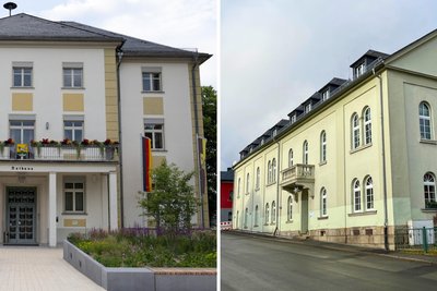 Wird Bad Brambach (rechts) nach Bad Elster eingemeindet? Jetzt haben die Bürger das Wort.