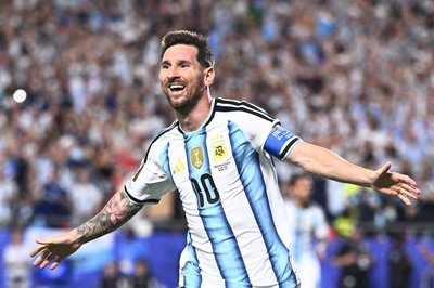 Messi zum ersten, Messi zum zweiten, Messi zum dritten: Der Superstar war nicht aufzuhalten.