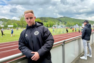 Ron Michaelis ist einer der beiden Hauptorganisatoren des 1. Schwarzenberger Soccer-Cups gewesen. Am Sonnabend war er zudem als Trainer gefordert.