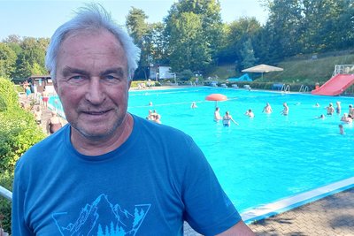 Herbert Grahl, Vorsitzender des Fördervereins Romanusbad Siebenlehn, schaut optimistisch nach vorn.
