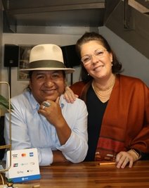 José Jacinto Ibanez Quisilima und Manuela Beier eröffneten einen Laden in Zwickau. 