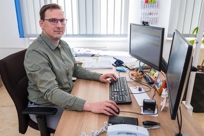 Matthias Stopp arbeitet als Kämmerer im Rathaus der Stadt Aue-Bad Schlema.