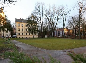 Der Schlossvorplatz in Glauchau.