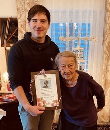 Margit Kermes hat am 1.1. ihren 100. Geburtstag gefeiert. 