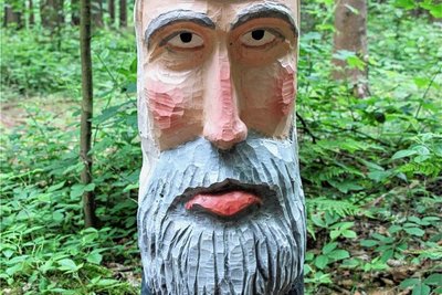 Ein Bergmann darf am Waldgeisterweg nicht fehlen.