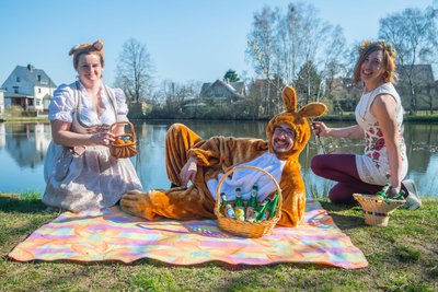 Der Osterhase ist in Gersdorf und Umgebung schon unterwegs gewesen...