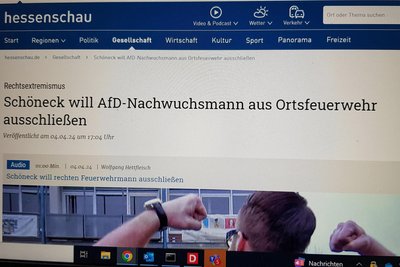 Medien berichten über den Fall aus Hessen. Ein Hass-Video schreibt ihn jedoch dem vogtländischen Schöneck zu.