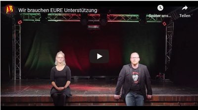 In einem Youtbe-Video wenden sich Projektmanagerin Elisabeth Gehlert und Marcel Hofmann mit einem Hilferuf an das Publikum.