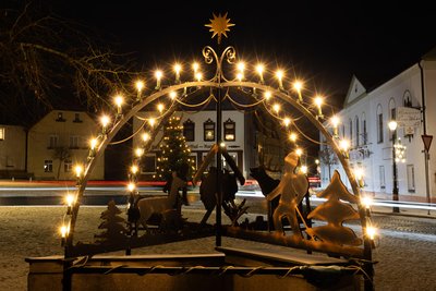 Der Lichterbogen in Erlbach.