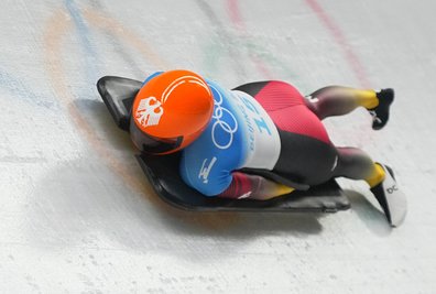 Hannah Neise im Eiskanal