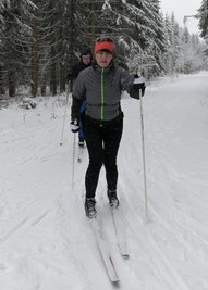 Annett Kiehl und Marko Martin sind am Samstag in Weitersglashütte in die Loipe eingestiegen. 