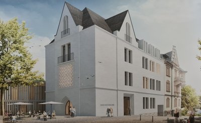 Einen Entwurf mit Esprit legte Ronny Neumann vor, der aus formellen Gründen jedoch keine Siegchance hatte: Der Plauener Architekt setzt auf den Abbruch eines maroden Hauses. Doch der Eigentümer, heißt es, stelle sich quer.