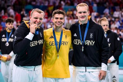 Debütierten unter Gislason: Justus Fischer, Renars Uscins und David Späth (v.l.n.r.)