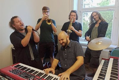 Die Band "Stojanov and the Syndicate" probt intensiv für das Benefizkonzert im Rahmen der Freiberger Sommernächte. 