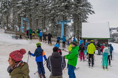 Der Skilift in Seiffen.
