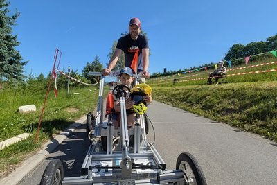 Andy Zänker baute mit Max Bath die futuristischste Seifenkiste.