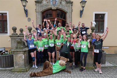 Schwitzen für einen einzigartigen Lauf: 38 Läufer absolvierten den 555-Run. 5,55 Kilometer rund um Thum.