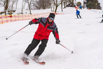 Der Skilift Marienberg am Galgenberg.