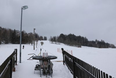 Der Skihang in Bermsgrün.