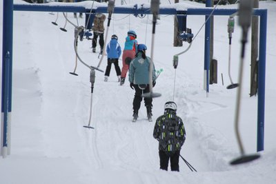 Der Skilift in Stützengrün.