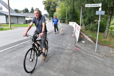 Gut voran gekommen ist der Bau eines Geh-Radwegs an der K 7706 zwischen Oederan und Börnichen.