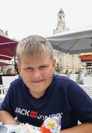 Der elfjährige Erik aus Köditz braucht einen Stammzellspender. 