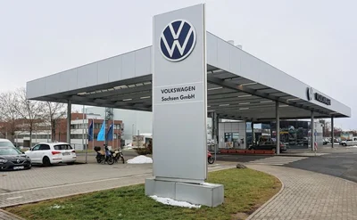 Haupteingang bei VW Mosel. Vorerst gibt es hier für GKN-Mitarbeiter keine Jobs. 