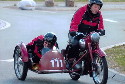 Werner und Ingeborg Fröse aus Neuhausen nahmen an der Zschopau Classic teil.