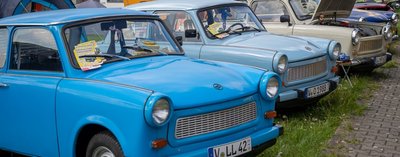 Wird am Wochenende wieder zum XXL-Parkplatz für Oldtimer wie Trabant und andere Fahrzeuge aus dem IFA-Kosmos: das Industriegebiet Auerbach-West/Rebesgrün. 