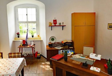 So soll das Büro von Museumsgründer Joachim Piehler ausgesehen haben.