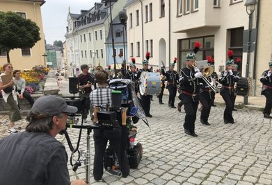 Mehrfach wurde in der Region für den Erzgebirgskrimi gedreht, hier in Schneeberg. Wo verschlägt es die Kamerateams wohl demnächst hin? 