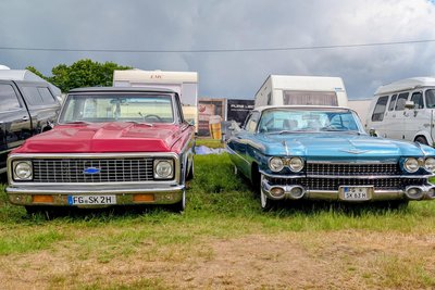 Rund 1000 Fahrzeuge werden zum 10. US-Car-Treffen in Zug bei Freiberg erwartet.